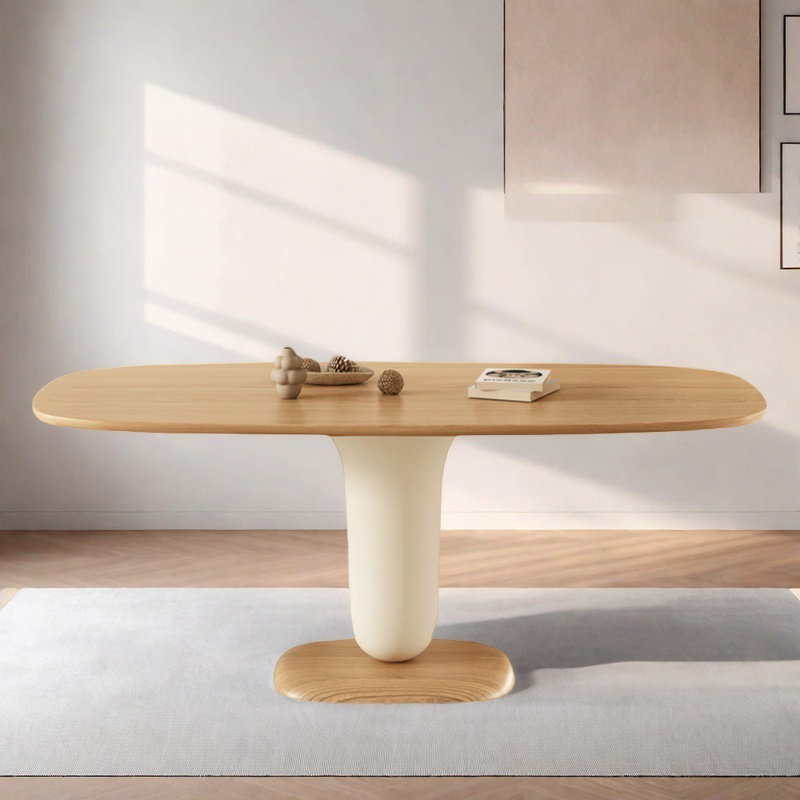 Ensemble de table à manger en bois massif de style français, H 29,5 po x L 35,4 po x l 70,8 po