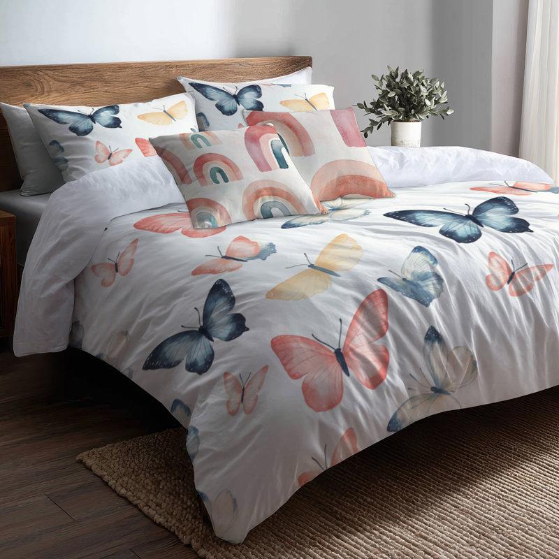 Ensemble de literie pour enfants 5 pièces - Ensemble de housse de couette et de coussin décoratif, Très grand lit