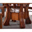 Table de salle à manger ronde en bois massif de style chinois-680896441
