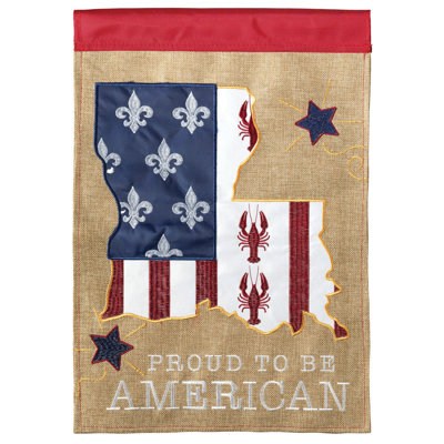 Double Sided Polyester Independence Day Garden Flag