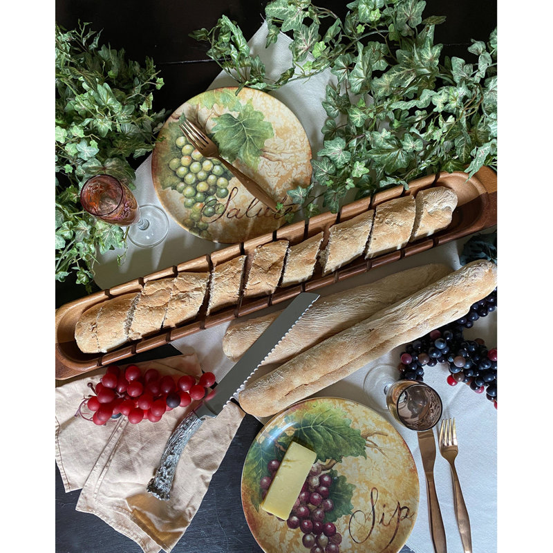 Vagabond House Lodge Acacia Wood Bread Board