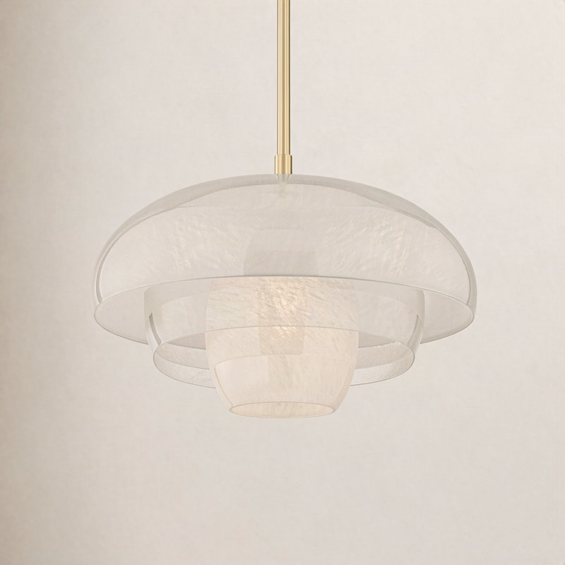 Auburndale Pendant in Aged Brass, Brass
