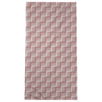 Serviette de plage à rayures tressées classique