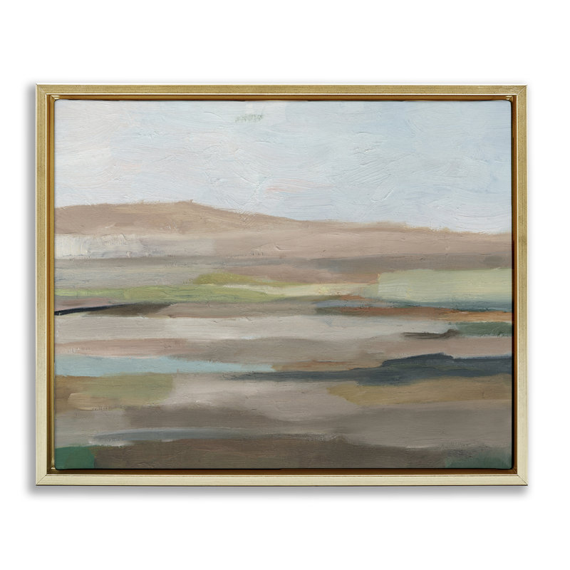  «Scenic Desert Landscape», art mural encadré sur toile flottante par Ethan Harper, H 17 po x l 21 po