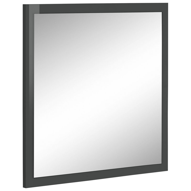 Giammaria Flat Mirror, Anthracite Glossy