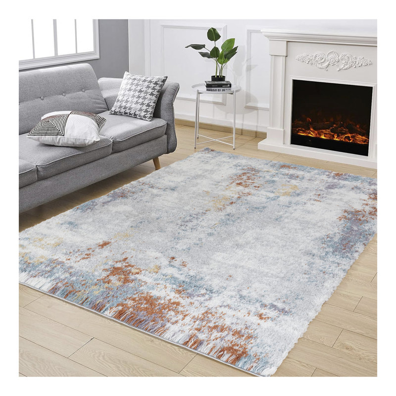 Tapis à poils longs L_SGG L10, Rectangle 5 pi 3 po x 7 pi