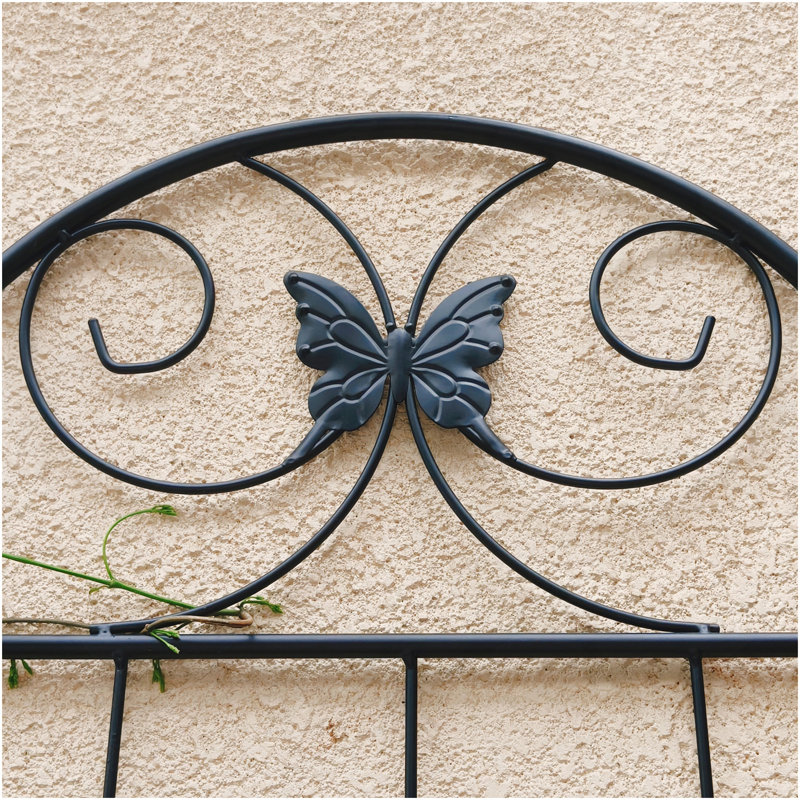 Paquet de 4 treillis de jardin en métal 86,7 "x 19,7" antirouille pour plantes grimpantes, 86,7 po H x 19,7 po L x 0,01 po P