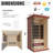 Meissalivve Full Spectrum Infrared Sauna, 1 Person Home Sauna, Red Cedar Indoor Spa Sauna With Resonance Speaker And Tempered Glass-121466384