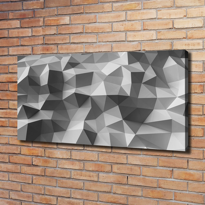 Abstraction Triangles - Wrapped Canvas Print