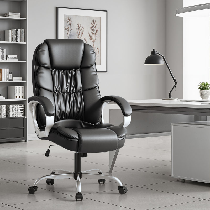 Enosburg Executive Chair with Headrest, Black