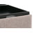 Avalon 35"W Upholstered Linen-Look Fabric Modern Square Coffee Table Storage Ottoman with 4 Flip-Over Trays-1916693128