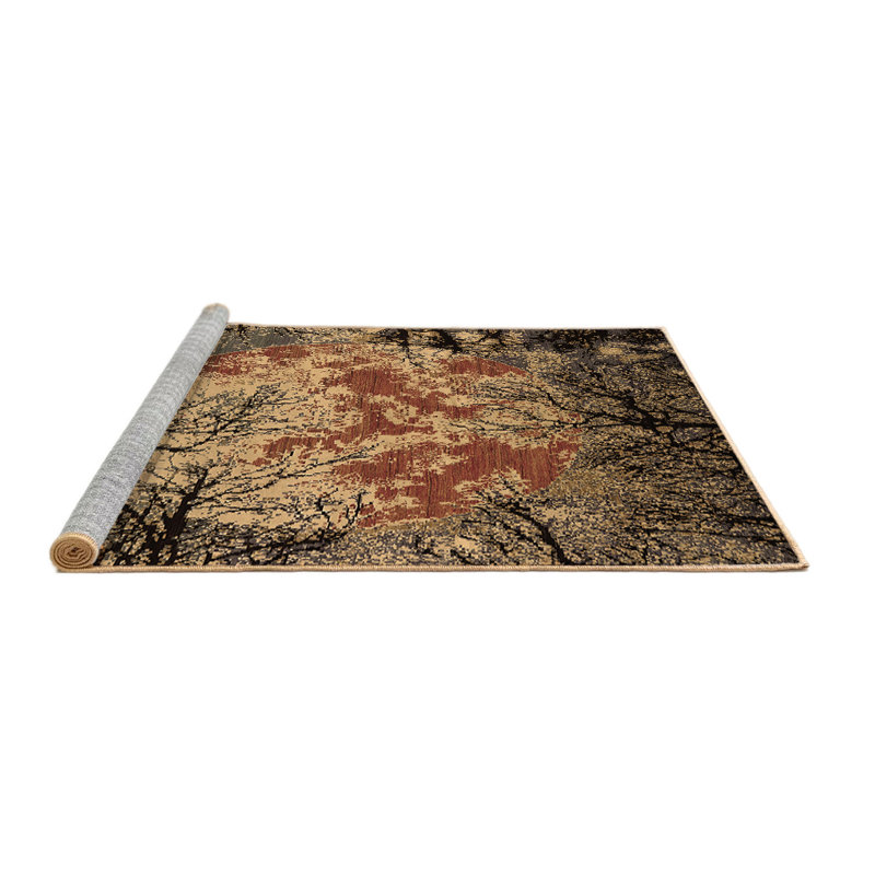 Cayvion Performance Abstract Indoor Rug, Round 7'