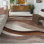Ducor Abstract Beige/Brown Area Rug