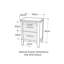 Amilliana 45cm W Bedside Table-1423957858