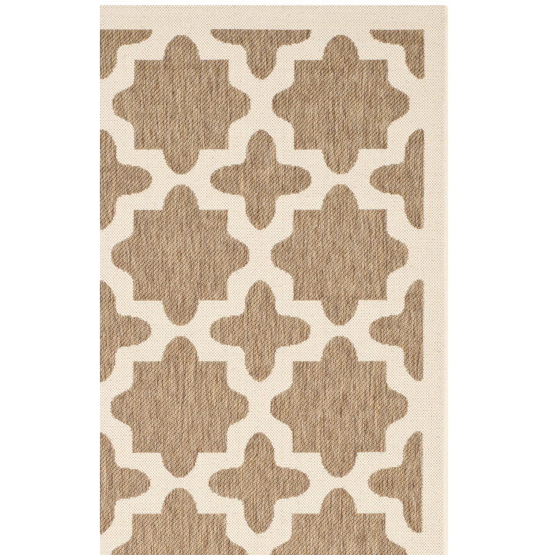 Clarksburg Performance Geometric Indoor/Outdoor Area Rug, Square 5'3"