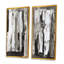 «Brown and Beige Modern Art», ensemble de 2 peintures sur toiles-958217338-958217343
