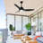 Vaczon 52" Modern Propeller Dimmable Ceiling Fan with LED Lights and Remote Control, 6 Speeds Reversible DC Motor, 3 Color Lights, Timer, 4''/10'' Downrods, for Indoor/Covered Outdoor Use-639746292