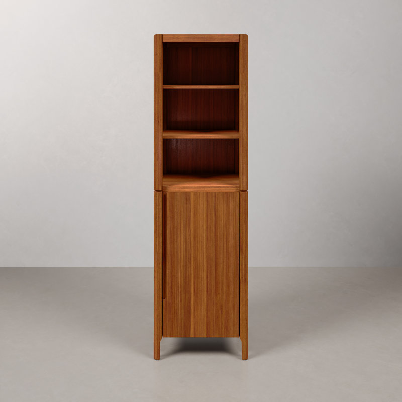 Sequoia 21 in. W x 17 in. D x 72 in. H Free Standing Linear Cabinet In Mango Wood Finish