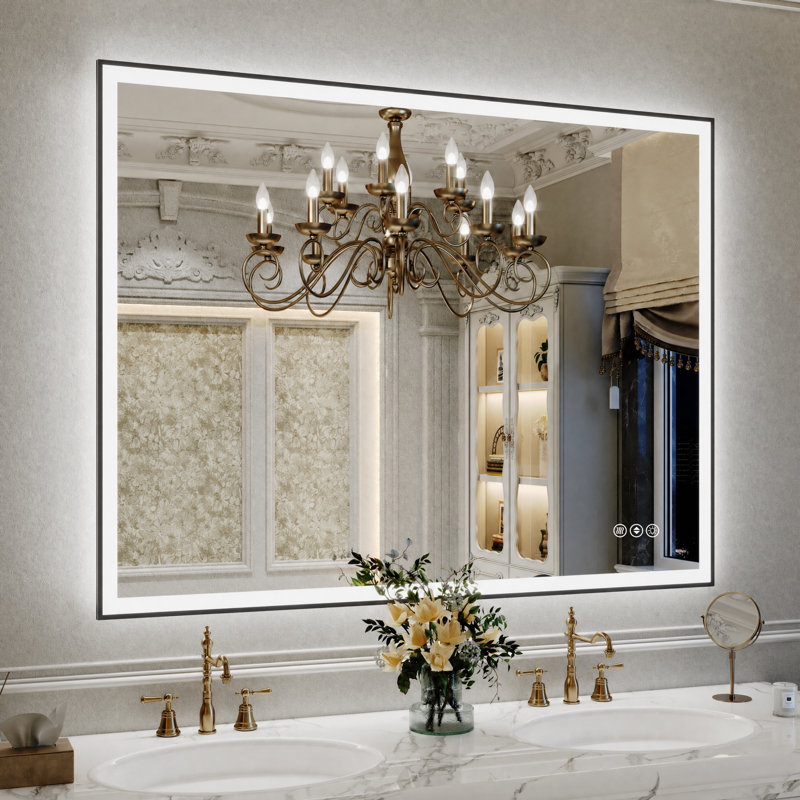 Miroir de salle de bain Lunara, 48 po x 36 po