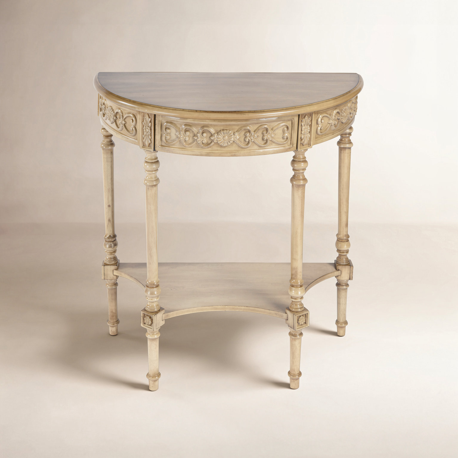 Artjom 30'' Console Table, Antique Beige