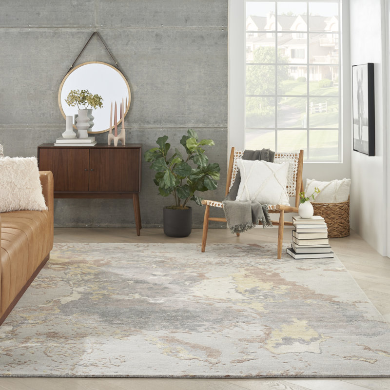 Tapis d'intérieur moderne Nourison Tinita, Rectangle 3 pi 9 po x 5 pi 9 po