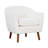 Jakyan 30" Mid-Century Modern Accent Chair with Textured Fabric Upholstery, Channel Stitched Back, Foam over Pocket Coils-1245191573