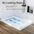 Shower Pan 48" x 32", Non-Slip Shower Base with Left Drain & 3-Sided Splash Guard, Includes 304 Stainless Steel Long Drain Cover & Drain Assembly for Bathroom Floor, White-458741255
