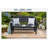Karan 52'' Wide Metal Loveseat-1472335109
