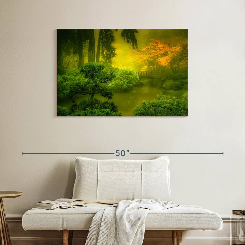 Ravi Garden In The Mist, 26" H x 39" W