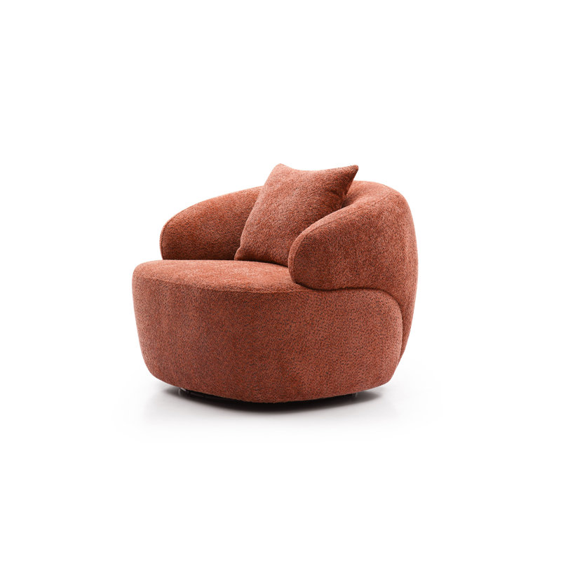 Canapé incurvé 360 ° Mid Century, Orange