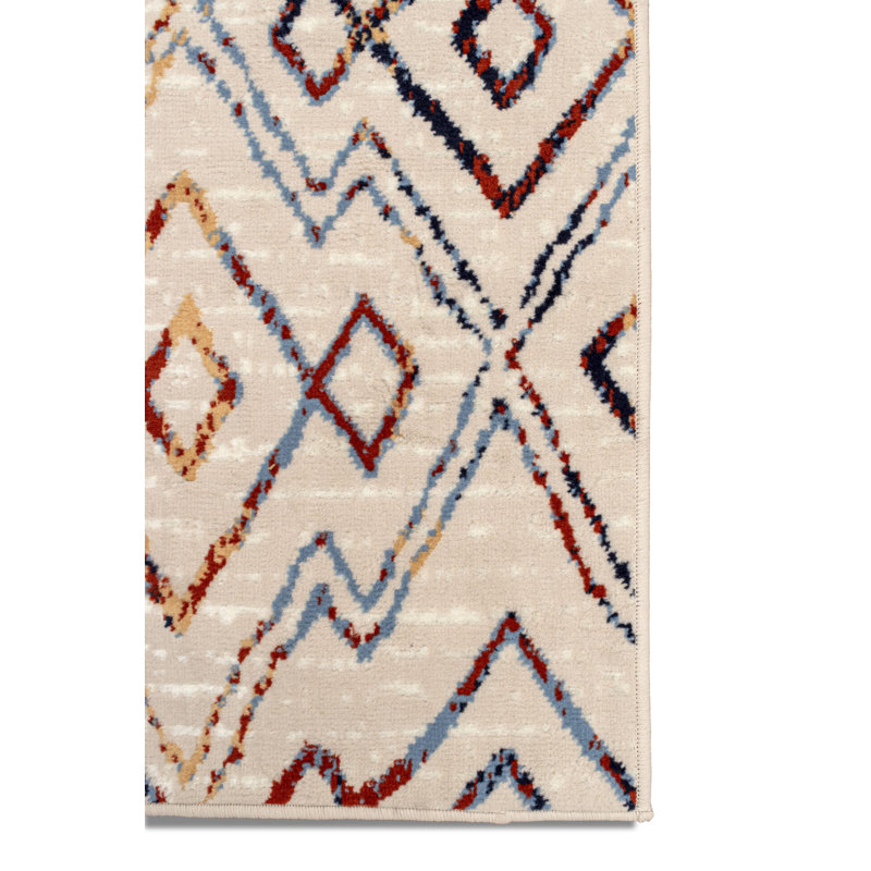 Gidney Ikat Indoor Rug, Rectangle 7'8" x 11'
