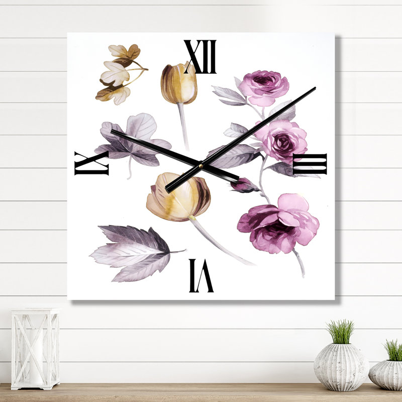 Horloge murale Wildflowers, Petit