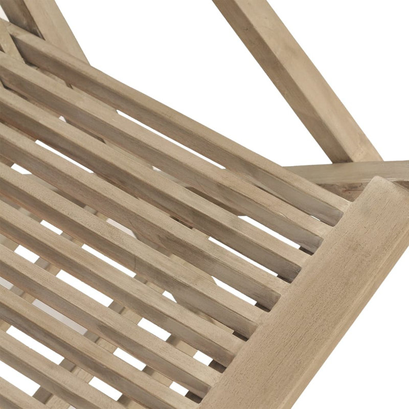 Chaise de patio pliante en teck
