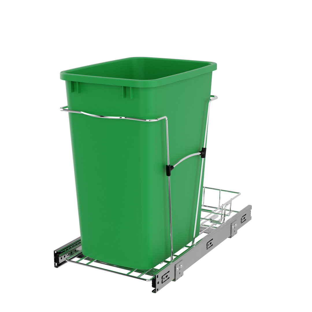 Rev-A-Shelf Pull Out Trash Can 35 Qt for Kitchen Cabinets Rev-A-Shelf 