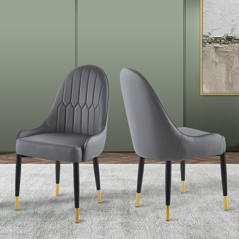 Chaise d'appoint en fer Nadel, Gris