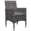 Ensemble de bar de patio 3 pièces avec coussins-606061175-606061168