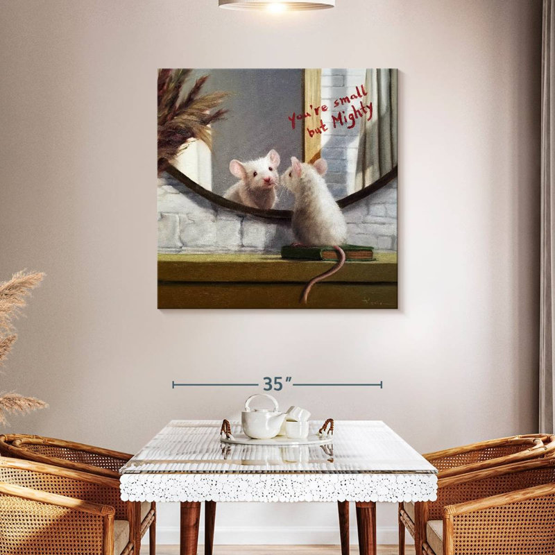 Brampt Mighty Mouse, 39" H x 39" W