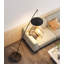 Luminaire de plancher diagonal avec abat-jour noir