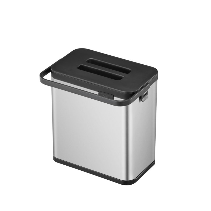 Puro Stainless Steel 3 Litre Countertop Waste Baskets