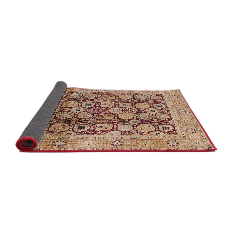 Tapis oriental brun / rouge, Rond 4 pi