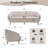 75'' Wide Modern Deep Seat Standard Sofa-514821504