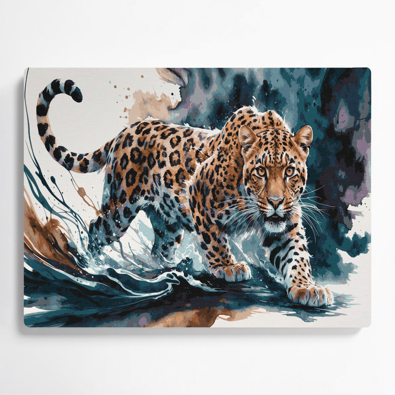 Art mural en métal noir Big Cats, H 20 po x l 24 po
