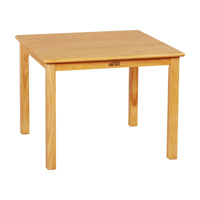 ECR4Kids Table carrée en bois franc 30 po x 30 po avec pieds 22 po, meubles pour enfants
