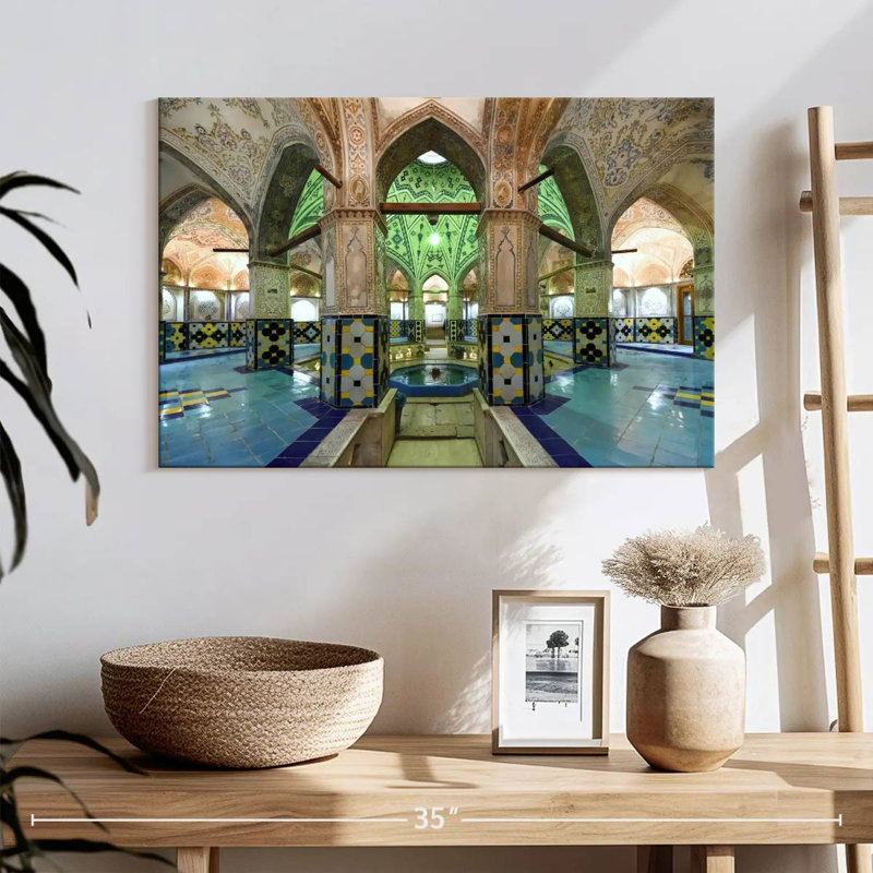 Lilie Sultan Amir Ahmad Bathhouse, 16" H x 24" W