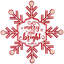 Panneau mural en métal Merry And Bright - 15,75 po