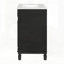 Meuble-lavabo de salle de bain avec lavabo en céramique, petite armoire de salle de bain, armoire moderne avec 2 tiroirs et tablette réglable-130191434