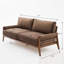 Hester moderne en tissu avec structure en bois robuste-1956846003