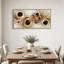 Formes fluides abstraites dans des tons or et bronze - Tableau sur toile