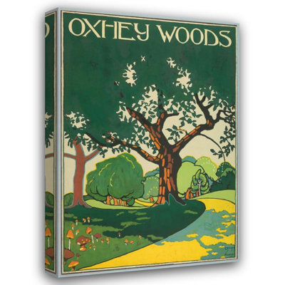 "Oxhey Woods, London Underground" by  Edward Mcknight Kauffer - Gallery Wrap Canvas Wall Art