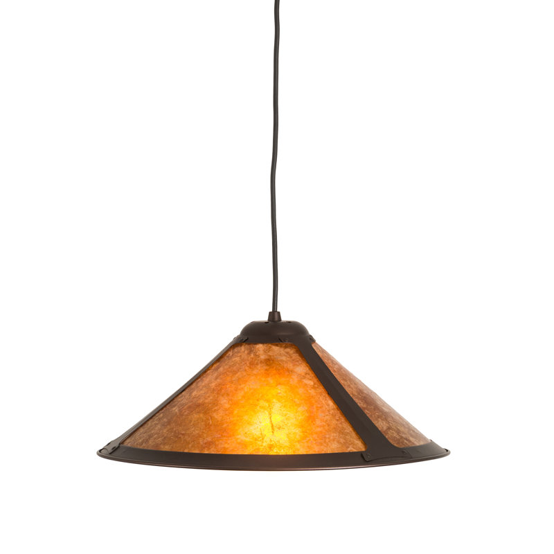 Luminaire suspendu conique à 1 lumière